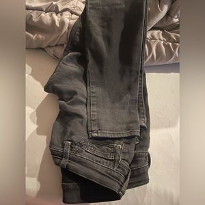 Black skinny Jean leggings, size 6